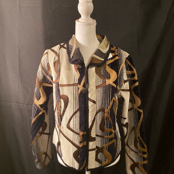 Trimdin Reversible Abstract Textured Jacket - Picture 2 of 8